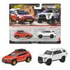 Hot Wheels Премиум Набор из 2 машинок Subaru Crosstrek 2018 Toyota 4Runner, Игрушки-машинки, Миниатюрные машинки, Возраст 3+, Многоцелевой, JBK98