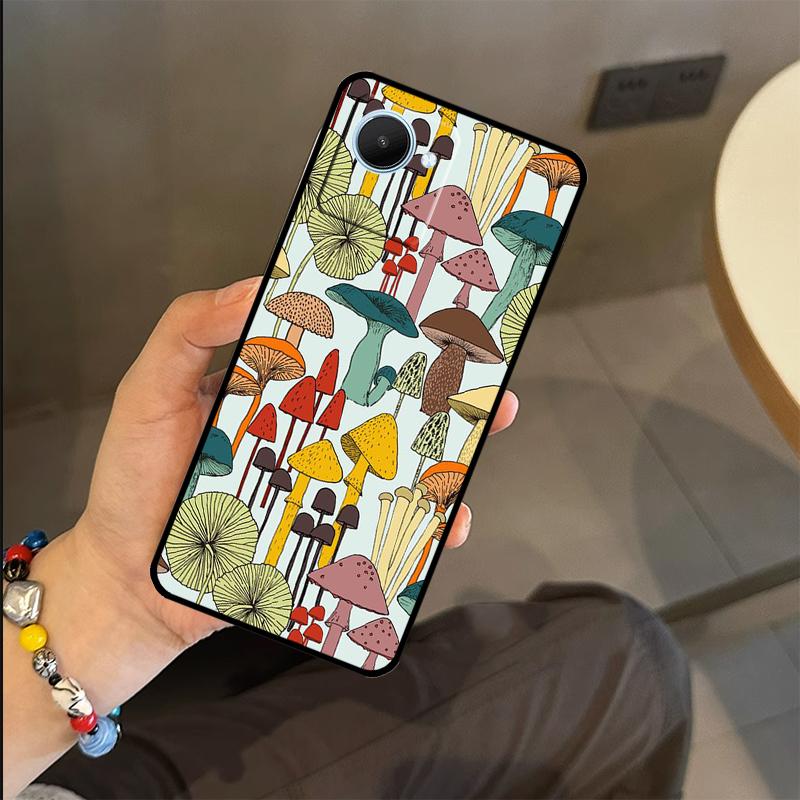 Чехол с узором грибов для Realme C63 C61 C55 C51 C53 C25 C65 C67 C71 C75 GT6 GT7 Pro 11 12 13 14 15 Pro Plus