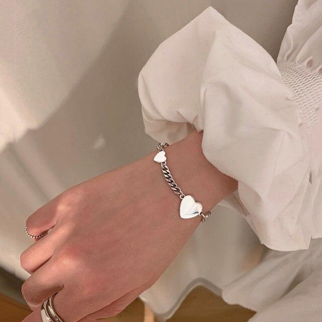 Новый регулируемый браслет-цепочка из стерлингового серебра 925 пробы и браслет для женщин, винтажные украшения ручной работы для вечеринок sl017