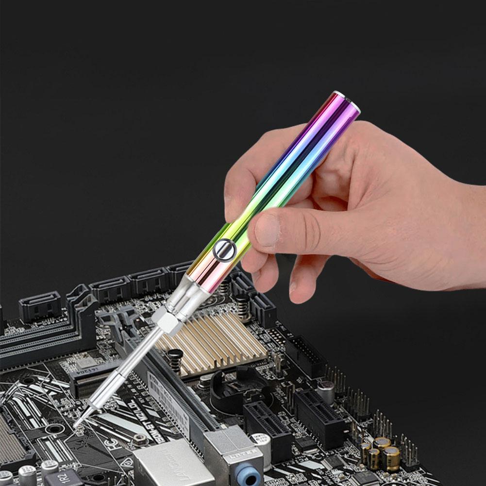 Беспроводная паяльная ручка Электрический паяльник Инструмент USB 5V 8W Перезаряжаемый и с регулировкой температуры Инструмент для пайки и ремонта