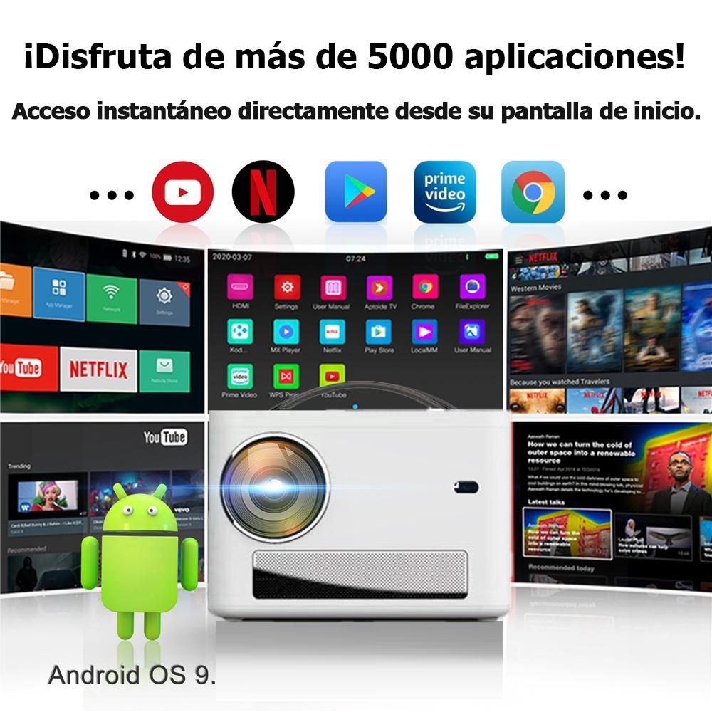 Проектор для смартфона, родной, 1080P, Android, Wi-Fi, 4k, профессиональное видео, Smart TV, домашний кинотеатр, светодиодный 3D HD, Bluetooth