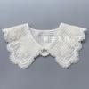Wool Embroidered Fake Collar Women'S Versatile Knitted Decorative Collar Sweater Collar Age-Reducing Doll Collar Small Shawl