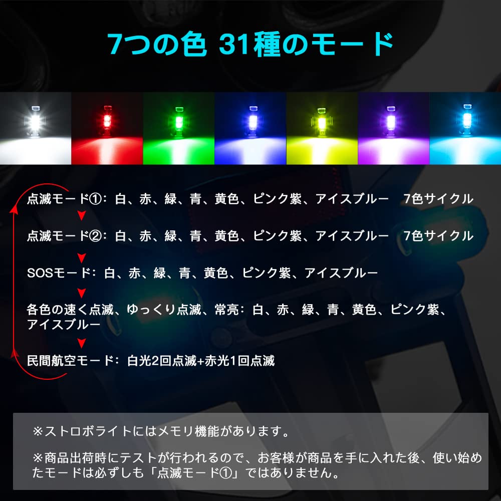 Светодиодный стробоскоп для дрона Catland RGB Предупреждающий свет 7 цветов