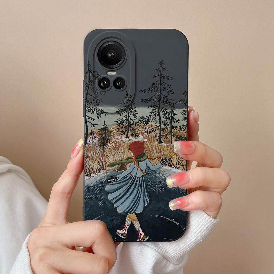 Для Oppo Reno 7 8 10 Pro 5G 2 3 4 5 6 Lite чехол модный противоударный жидкий мягкий силикон черный, белый цвет квадратный защитный чехол для камеры для бампера Oppo