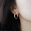 Prevent Allergy Round Geometric Earrings For Women Minimalist Exaggerated Trendy Engagement Party Jewelry Gifts Wholesale