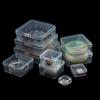 10PCS/Pack Portable Jewelry Storage Box Mini Transparent Plastic Square Jewelry Container Case for Earring Necklace Nail Art ZYF