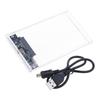 Clear 2.5Inch External Hard Drives Enclosure Case for Solid Disc Drives and HDD Compatible for Multiple Systems