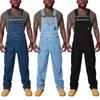 Vintage Straight Loose Jumpsuit Adjustable Suspenders Jeans Streetwear Men's Bib Jeans European And American Large Size
