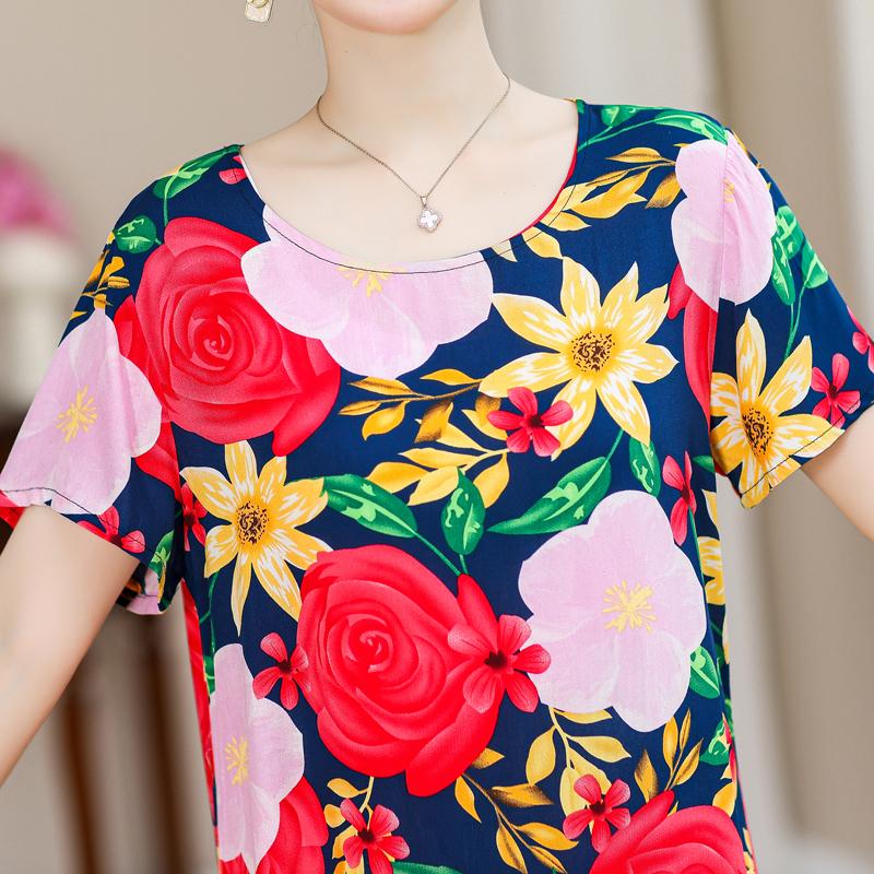 Летние элегантные длинные платья для женщин, большие размеры, с коротким рукавом, винтажное летнее платье с принтом, женская одежда
