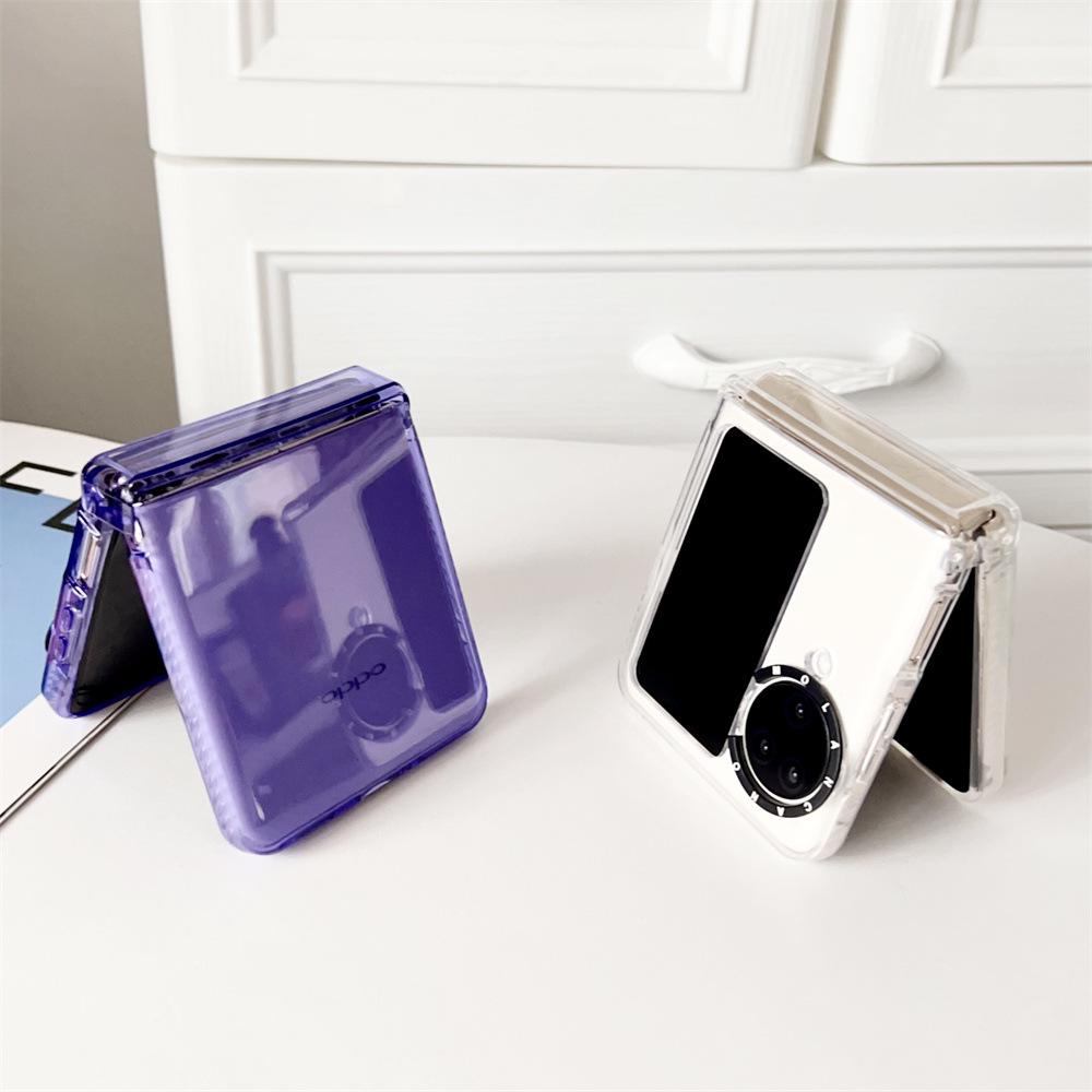 Креативный складной чехол для телефона OPPO N2-N3 Flip Hinge - прозрачный защитный чехол для мужчин и женщин