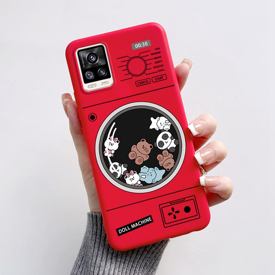 For Vivo V20 2021 Case V2040 Cute Cat Bear Frog Cover Soft Silicone Slim Phone Case For Vivo V20 V 20 VivoV20 V2025 V2024 Bags