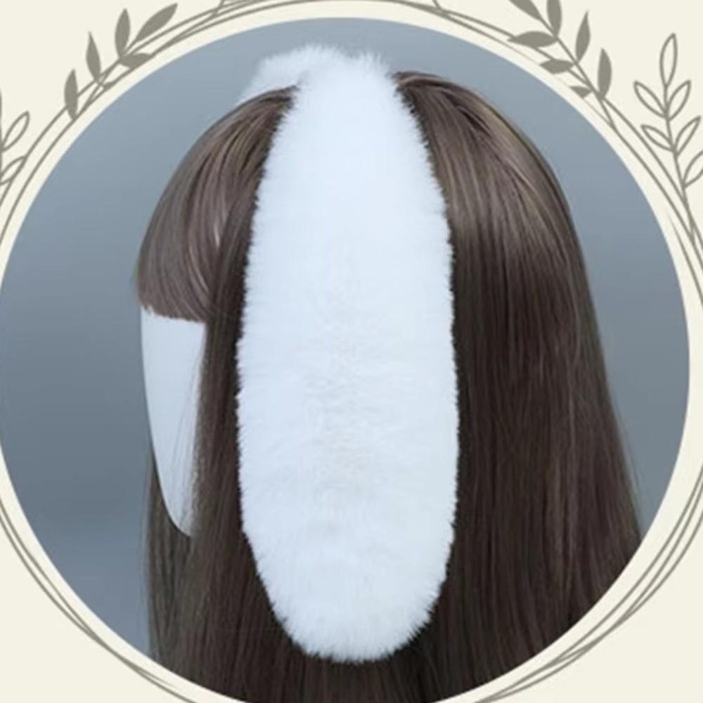 Soft Bunny Ears Headband Lop-eared Plush Headwear Elegant Easter Rabbit Hair Hoop Events