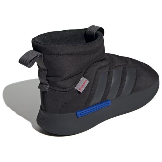 adidas Adipuff Mid Удобные Короткие Зимние Ботинки Унисекс Черные JR0067