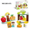 37pcs/set Creative Fruit Cutting Joy Series Large Particle Building Blocks Early Education Puzzle Toys For Kids Christmas Gifts