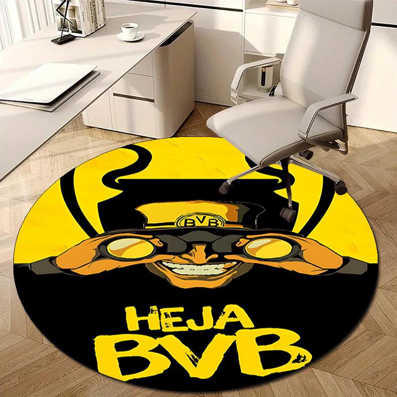 1pc B-BVB09 Print Round Carpet Chair Round Carpet Suitable for Bedroom Living Room Home Decorative Carpet