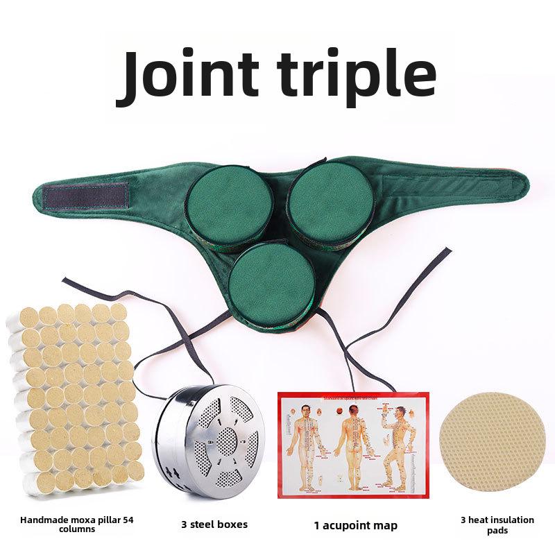 Portable Smokeless Moxibustion Set with Cloth Cover, Filter, Moxa Sticks, and Cones