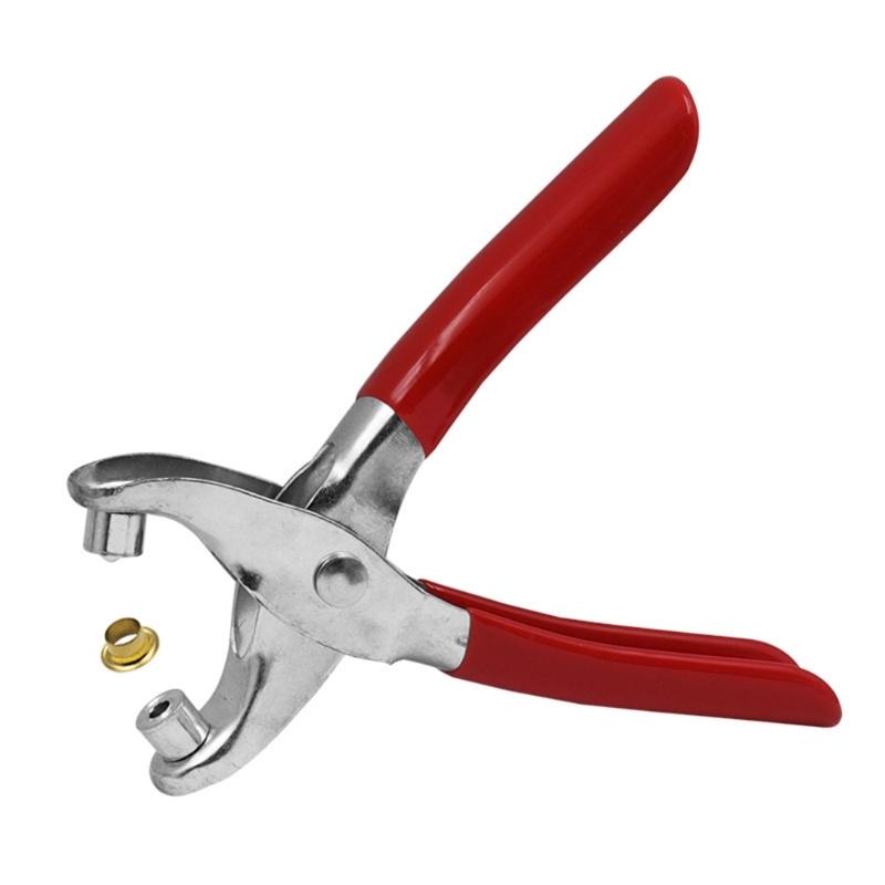 Heavy Duty Carbon Steel Leather Hole Puncher Pliers Ergonomic HandleFor Belt Making Paper Metal Grommet Installation