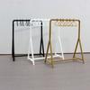 1/12 Garment Rack Mini Organizer Hangers Set New Dolls House Accessories Dollhouse Decoration