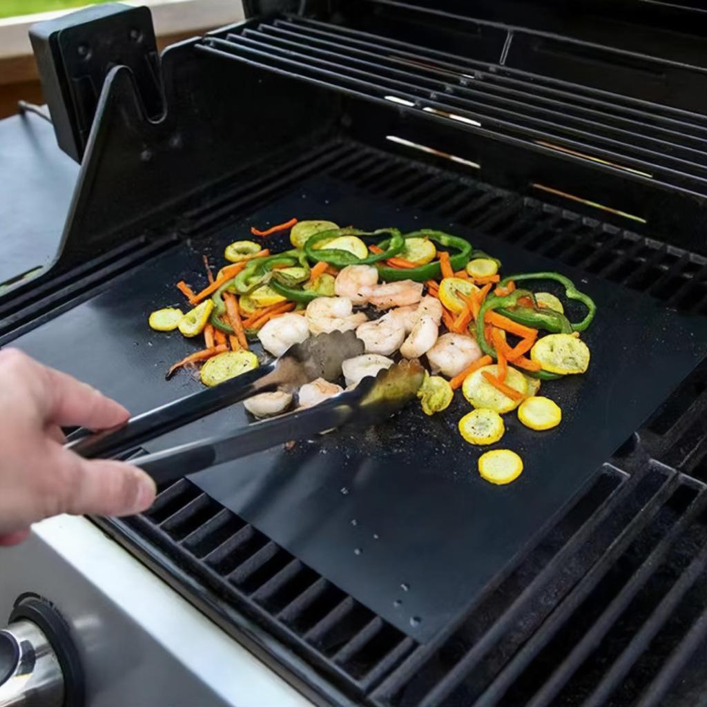 4x Teflon Grill Mat for Grilling Baking Grill Tray