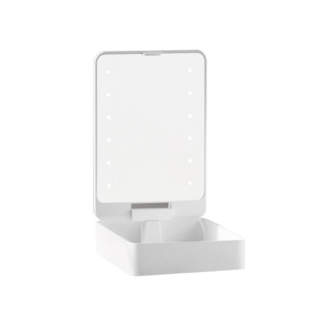 with Adjustable Brightness LED Light Travel LED Makeup Mirror Case