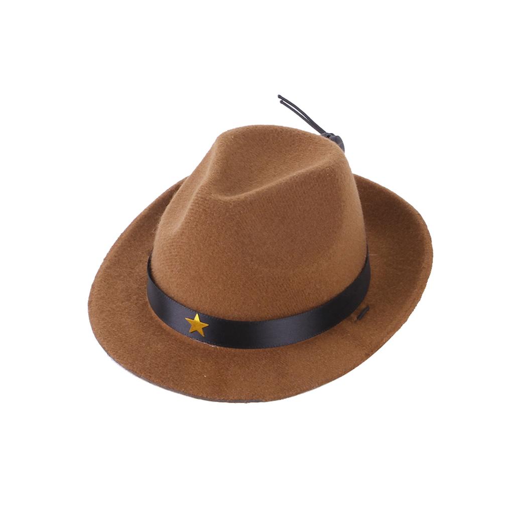 Creative New Pet Hat Dog Cowboy Hat Triangle- Scarf Set Headgear Cat Funny Headwear