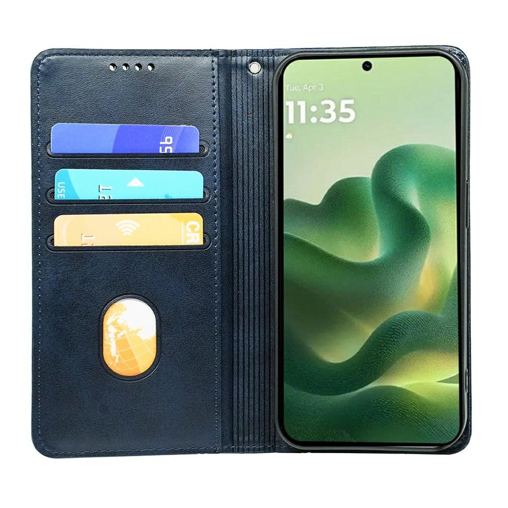 Case for Edge 70 Fusion+ 5G - Leather/PU, Blue