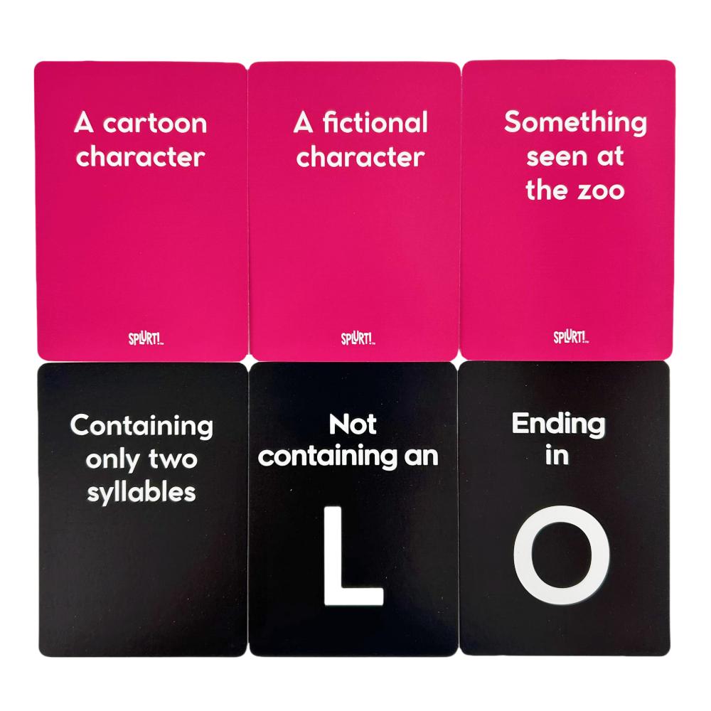 Карточная игра Splurt Splurt! Портативная карточная игра для вечеринок Думай быстро, скажи первым. Настольная колода