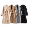 Kaslead New Arrival Women's Clothing Fashion Style Matching Belt Leisure Warm All-Match Coat Outwear 9174284