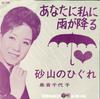 7inch Record CHIYOKO SHIMAKURA - Anatani Watashi Ni Ame Ga Furu / Su SA1036 COLUMBIA 1963 Japan Japanese Enka Used