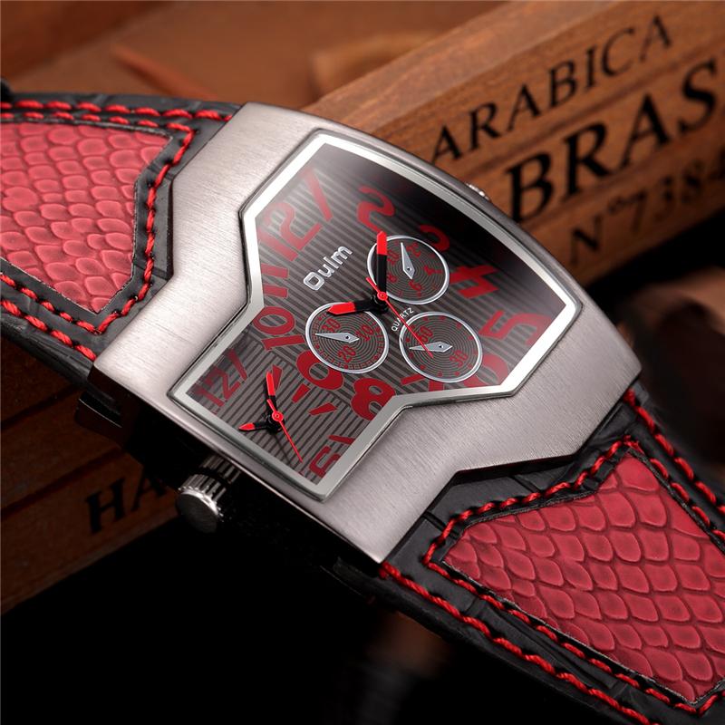 Big Dial Men's Sports Wristwatch with Quartz Movement