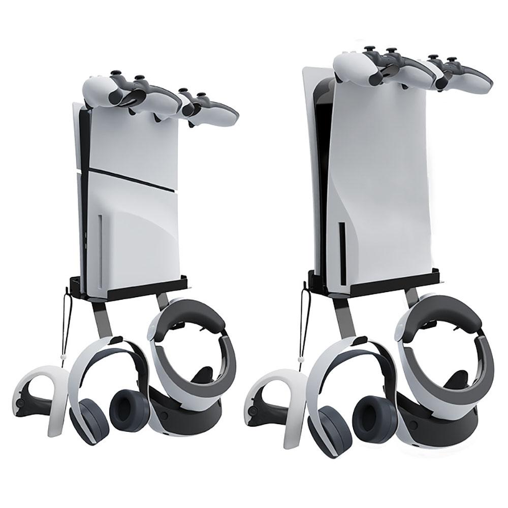Wall Mount Controller And Headset Hanger For Ps5 Console