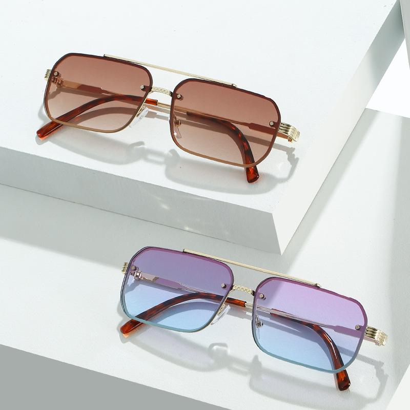 Солнцезащитные очки в ретро-стиле, квадратные, мужские и женские трендовые солнцезащитные очки, прозрачные солнцезащитные очки в морском стиле