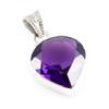 Натуральный африканский аметист драгоценный камень 925 пробы стерлинговое серебро кулон 1,2'' p2q75