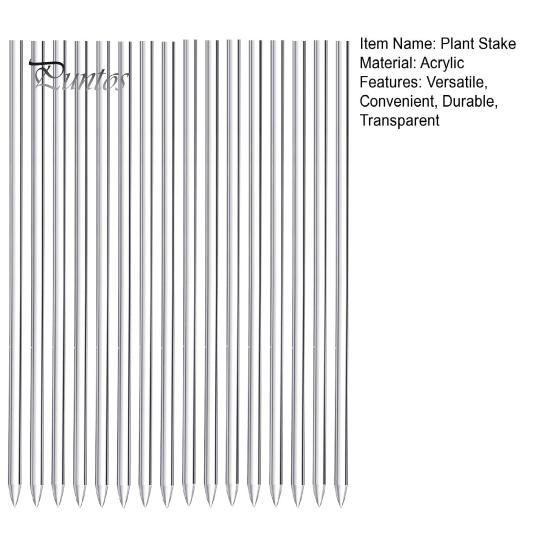 16 шт., прочные многоразовые палочки для растений, прозрачные акриловые опоры для растений для сада на открытом воздухе