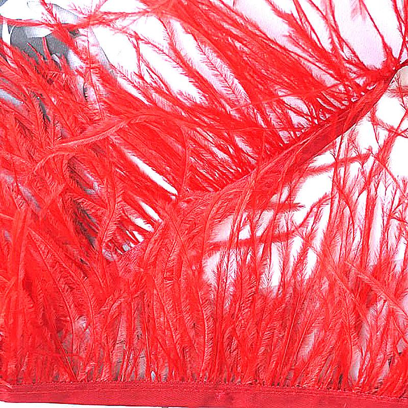 10-15Cm Ostrich Hair Cloth Strap Clothing Skirt Down Jacket Cuffs Diy Accessories Accessories Fur Collar Ostrich Feathers