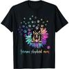 Женская футболка с подсолнухом и немецкой овчаркой, для мамы, tie-dye, любителя собак