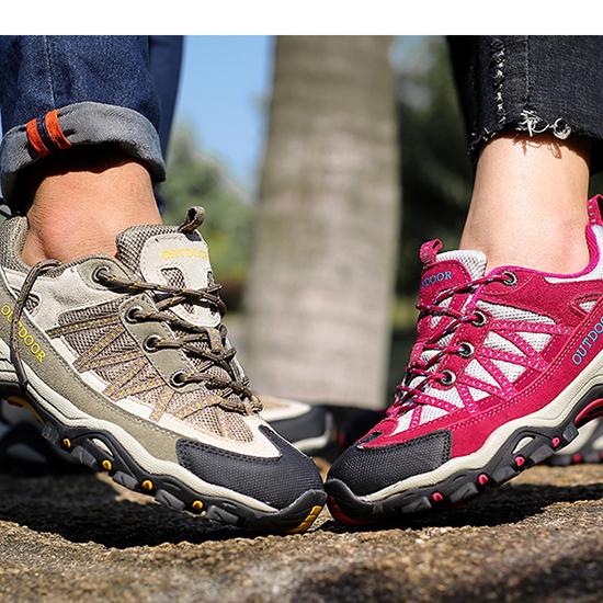 Большие уличные походные ботинки для пар, спортивная обувь для весны и лета, мужская и женская обувь из сетчатой ткани с защитой от скольжения для путешествий и бездорожья