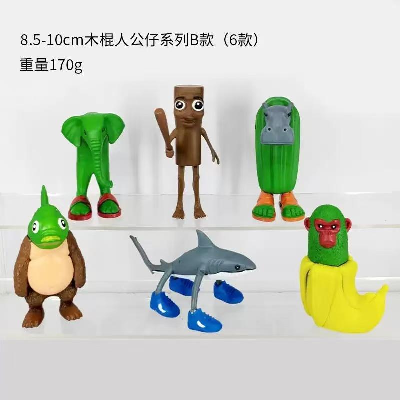 Новая фигурка Tungtungsahur Странная Акула Животные Фигурка Настольное украшение Фигурка Слона Орнамент Забавная 3D Кукла Игрушки Идеальный Подарок