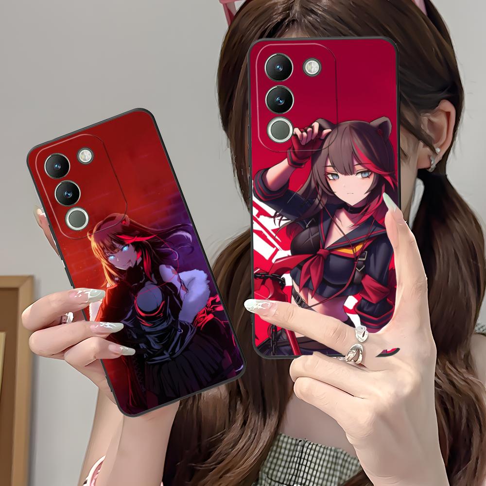 Arknights Zima Матовый ТПУ Чехол для Мобильного Телефона для VIVO Y77 76 75 74 73 72 58 56 55 51 50 38 36 Y19 Y18 Y03 Y01 5G Цветная Крышка