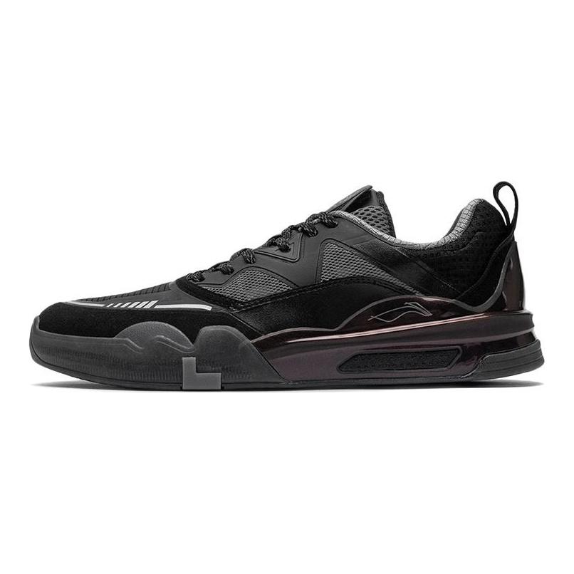 Эрик Эллингтон x Li Ning LINGTENG 'Полярная ночь' Низкие кеды для скейтбординга Мужские Черные AEPR009-2