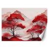 Wallpaper Red Landscape Forest Mountains