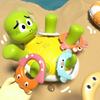 Детская игрушка для ванны с 5 кольцами Черепашка, брызгающая водой, обучающая игрушка для игр с водой