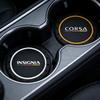 2pcs PVC For Opel Corsa Insignia LOGO OPC Line GTC Vauxhall Car Coaster Water Cup Anti-Slip Silicone Pads Interior Decoration