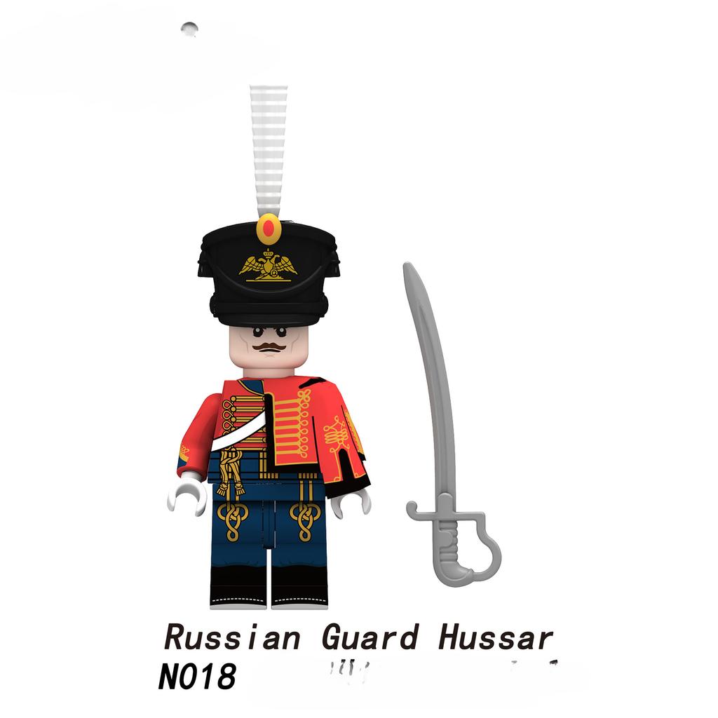 Наполеоновские войны, военные солдаты, строительные блоки, WW2, мини-фигурки, французские, британские, стрелковые винтовки, оружие, игрушки для детей