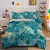 Тропические листья Пододеяльник Твин Кинг Узор пальмовых листьев Комплект постельного белья для комнаты мальчика девочки Ботанический Чехол для одеяла с листьями монстеры