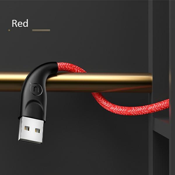 Kabel Lightning USAMS 3m Szybkie ładowanie Czerwony