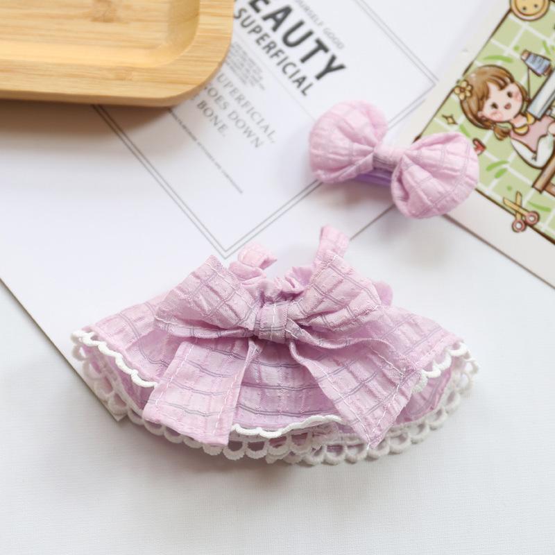 Labubu кукла платье наряд аксессуары для 17 см Корея Kpop EXO V2 V1 Labubu плюшевая кукла идол одежда платье шляпа комплект детский подарок без куклы