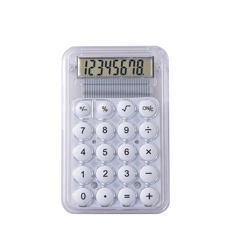 Mini Calculator, Cute, Special Computer for Back-to-school Students, High-looking, Small, Portable and Transparent