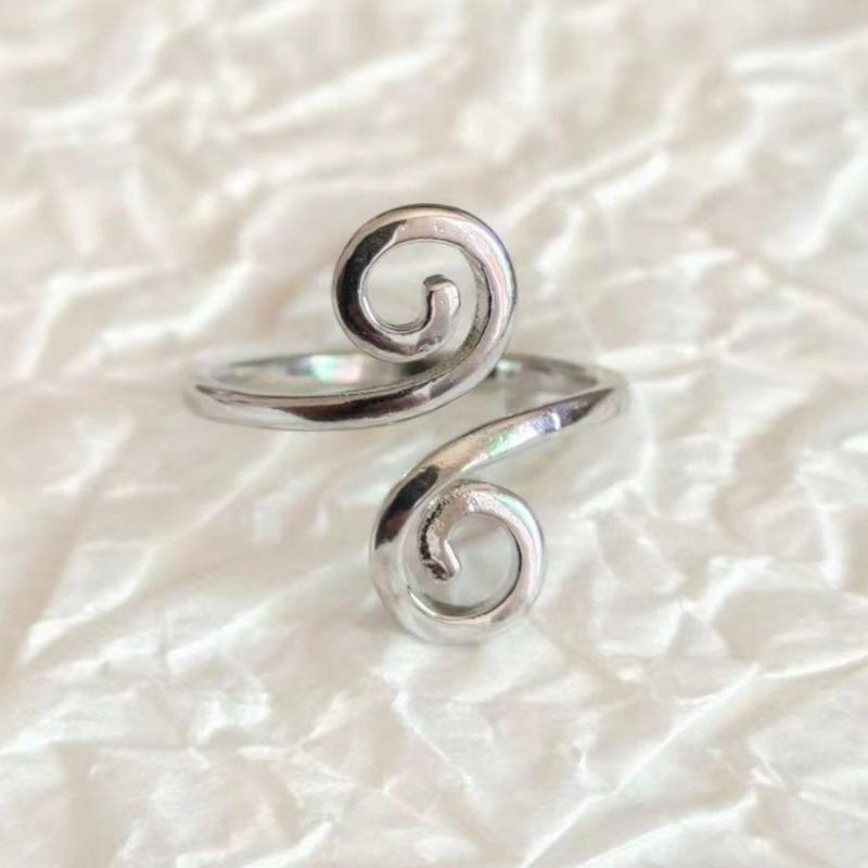 Простое ретро объемное кольцо с павлином женское кольцо