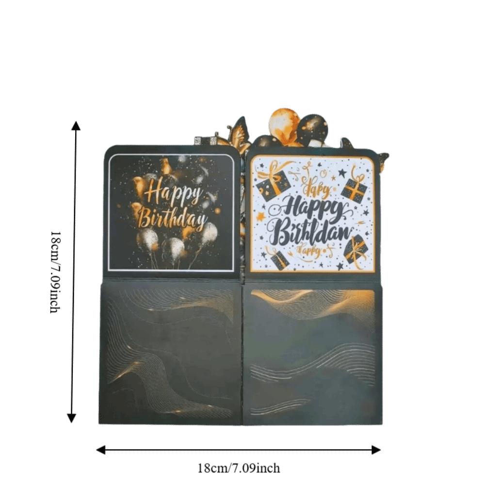 With Envelope 3D Birthday Card Cartoon Message Card Handmade Pop-Up Birthday Card  Christmas